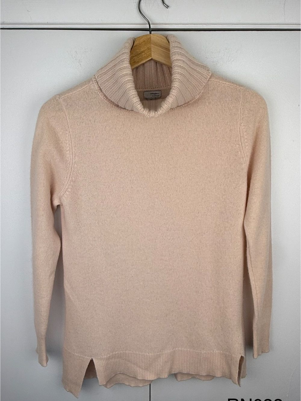 Halogen 100% Cashmere Turtleneck Sweater Blush Pink XXS Petite